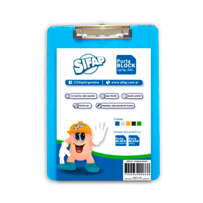 Placa plastica a4 colores surtidos
