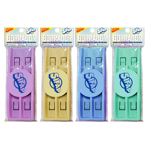 Borrador plastico para pizarra blanca